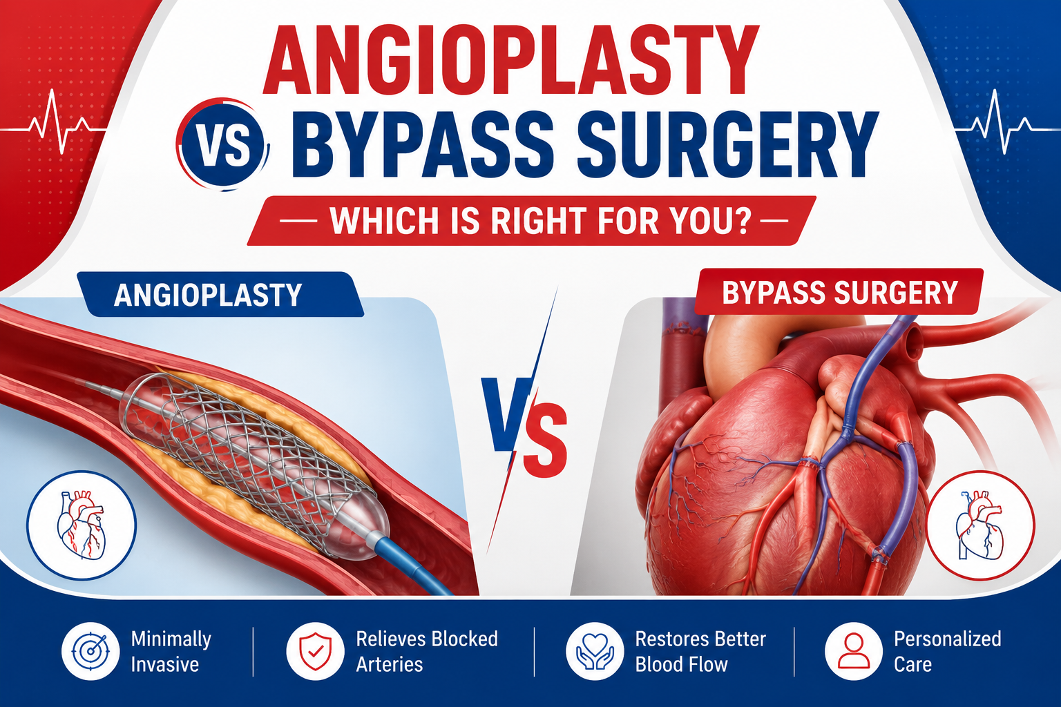 Angioplasty vs Bypass Surgery